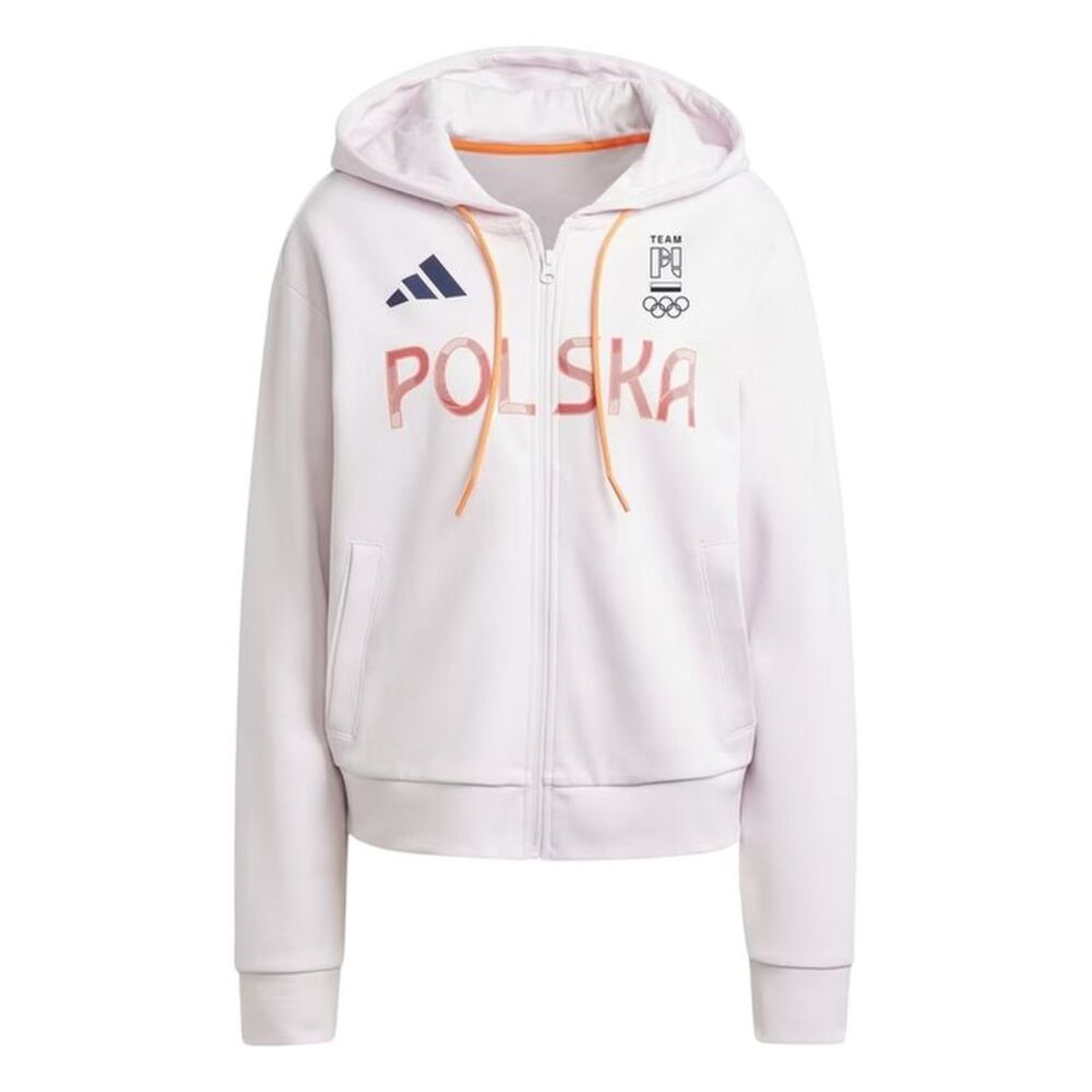 Adidas Womens/Ladies Poland Back Print Track Jacket / Almost Pink